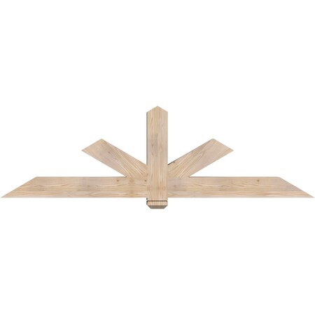 Ekena Millwork Kennewick Smooth Timber Gable Bracket, Douglas Fir, 84"W x 24"H x 5 1/2"D x 5 1/2"F, 7/12 Pitch GBW084X24X0606KEN00SDF